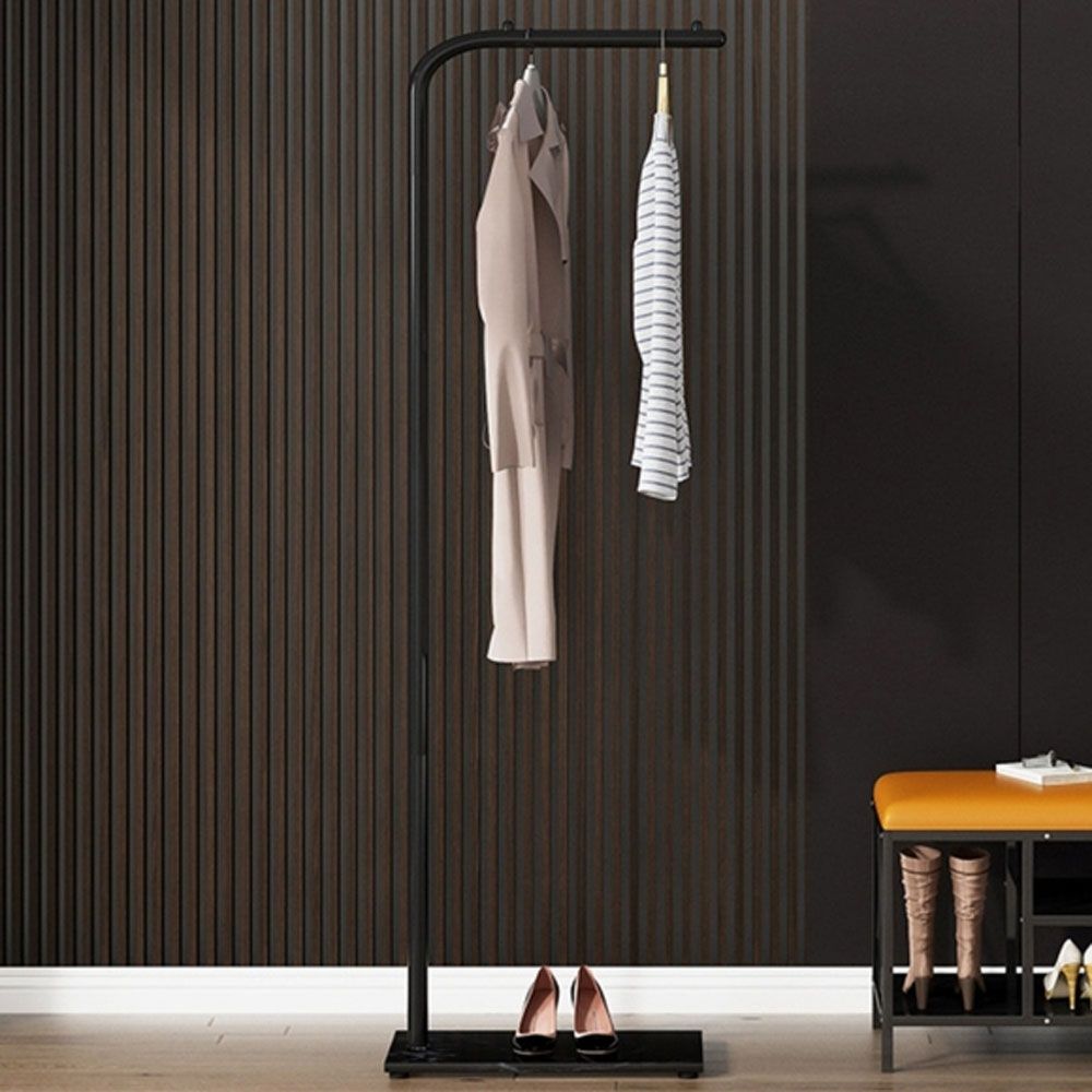 1 170cm 블랙블랙 스탠드 네로우 행거 A