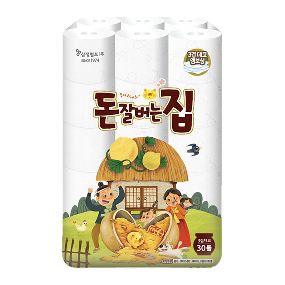 삼정 돈잘버는집 화장지 3겹 30M x 30롤