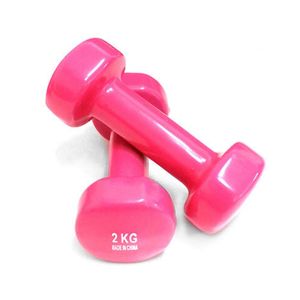 아이티알,NE PVC 미용 아령 4kg (2 kg X2) 핑크 덤벨 근력 운동