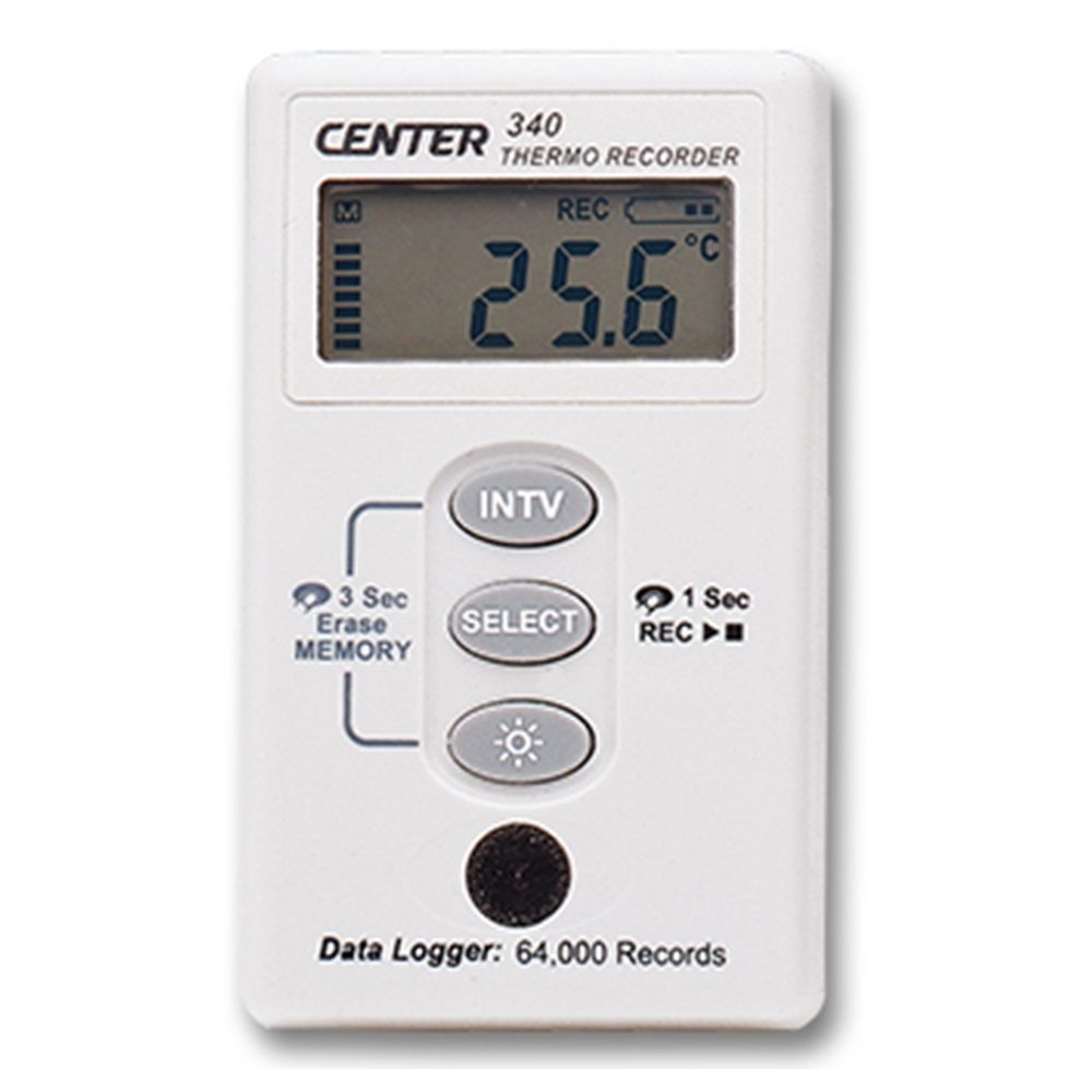 온도기록계 CENTER-340 -30~70도 64000개저장 USB
