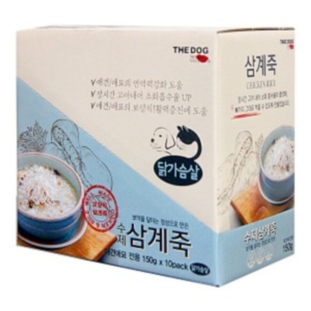 더독 수제간식 삼계죽 150g 1Box(10개입)