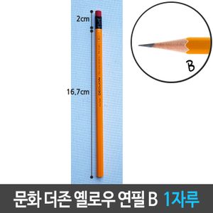 아이티알,LZ 문화 더존 옐로우 연필 B 지우개 육각 1자루