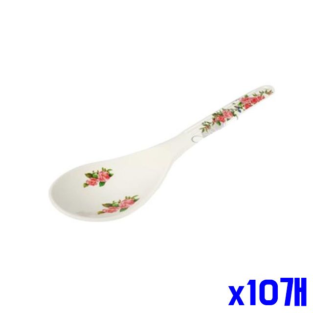 플라워 조리도구 주방용품 멜라민 재질 x10개 밥주걱