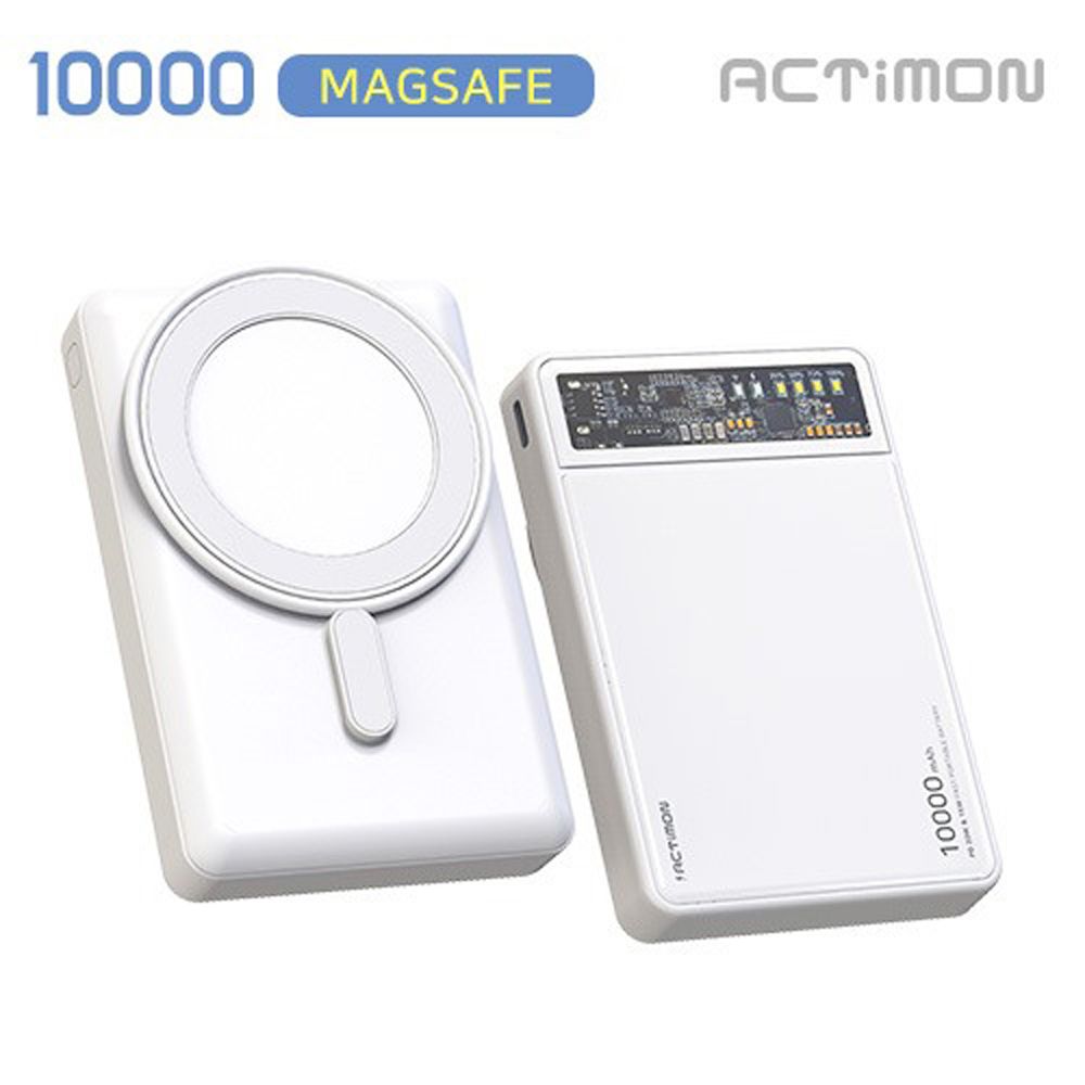 엑티몬 유무선 고속 맥세이프 보조배터리 10000mAh