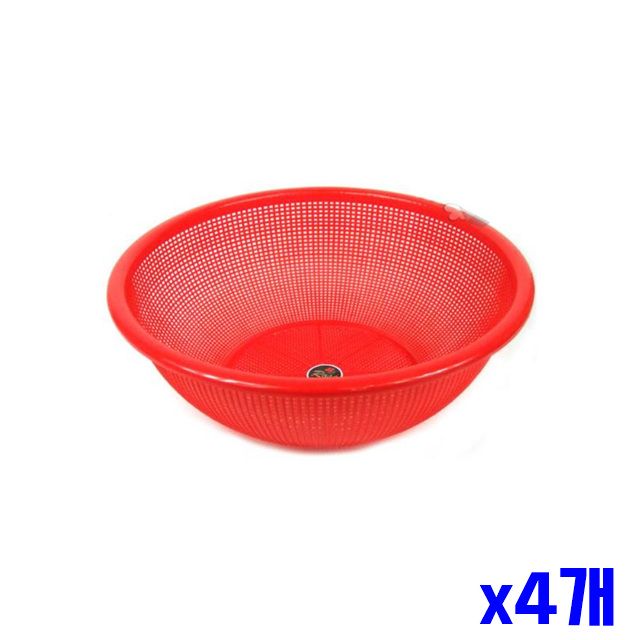 바구니 채망 소쿠리 채반 x4개 물빠짐 체망 49x16cm