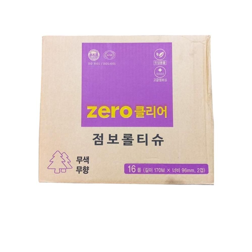 식자재 용품 제로클리어 점보롤 2겹 180m 16롤 1개
