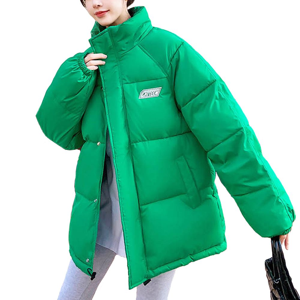 여성 겨울점퍼 반목스타일 베이직 학생 컬러 여자패딩