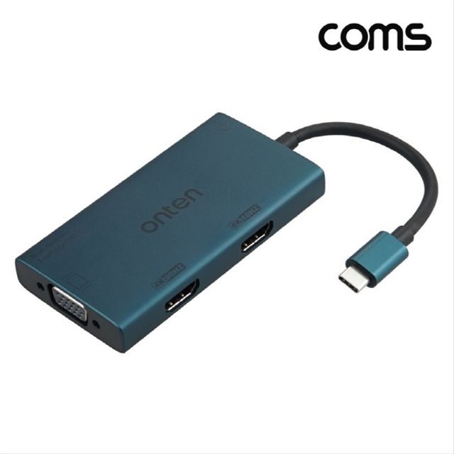 C타입 멀티 컨버터 듀얼HDMI VGA MST 오디오 동시출