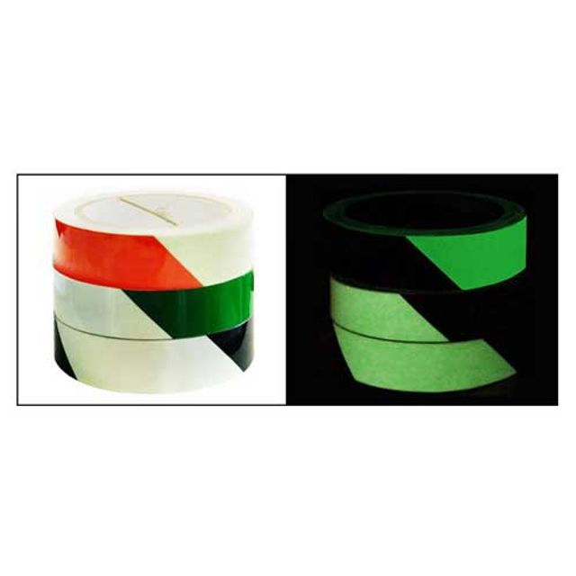 녹색안전 축광시트 사선 비상구 대피로 안전표식
