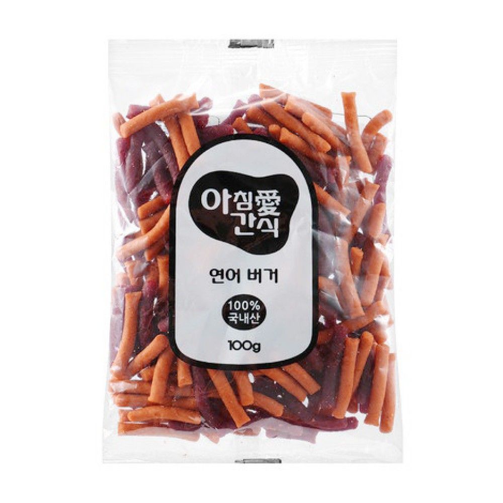 국산간식 아침애 모이스쳐 저알러지 연어버거100g1박