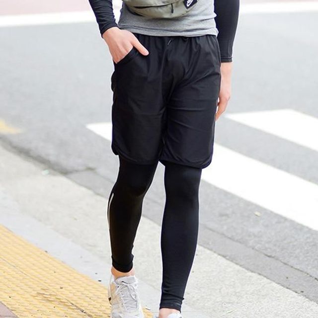 남성 레쉬가드 남자 기본 비치웨어 데이 테잎 반바지