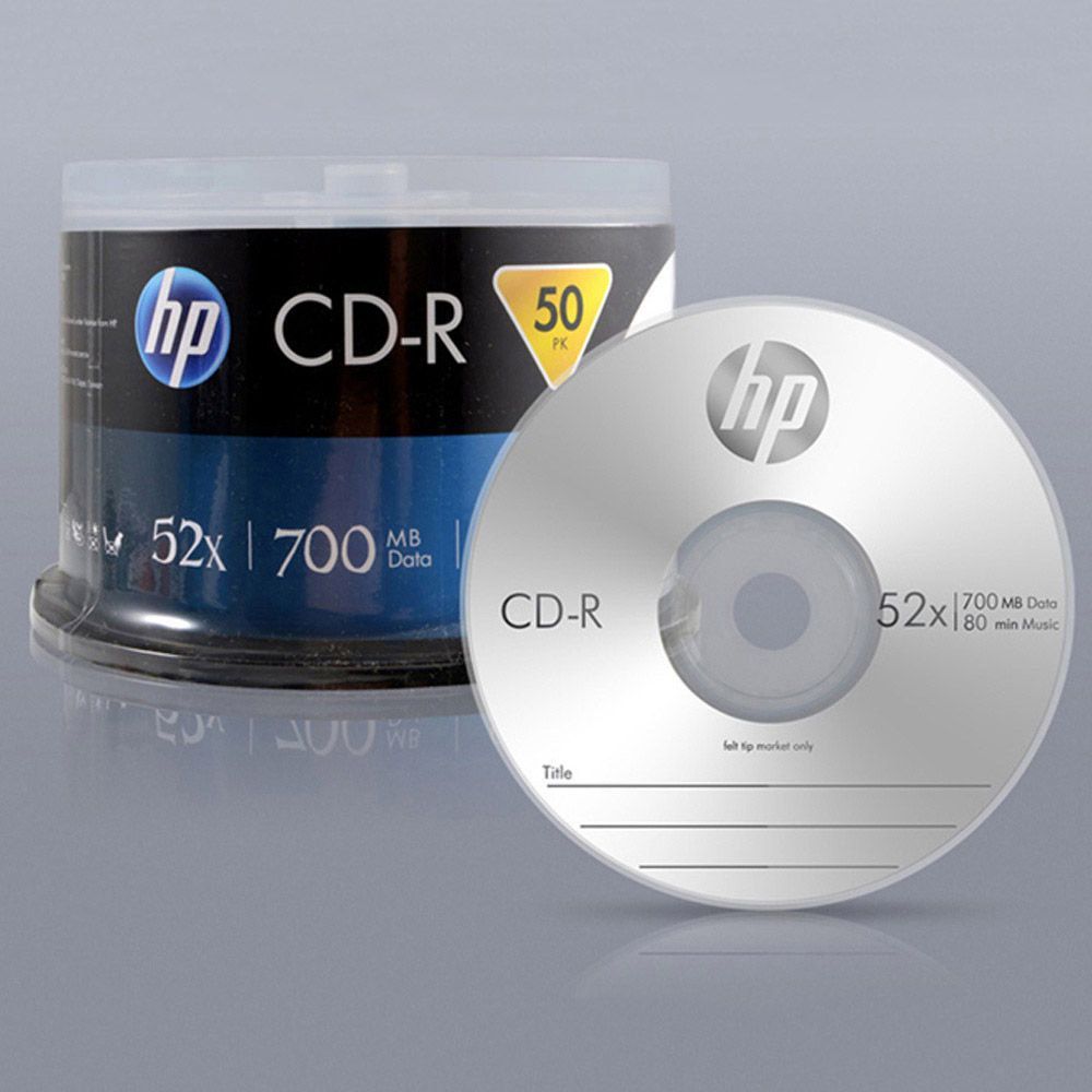 HP Media CD-R 52x 700MB 50p 케익 케이스