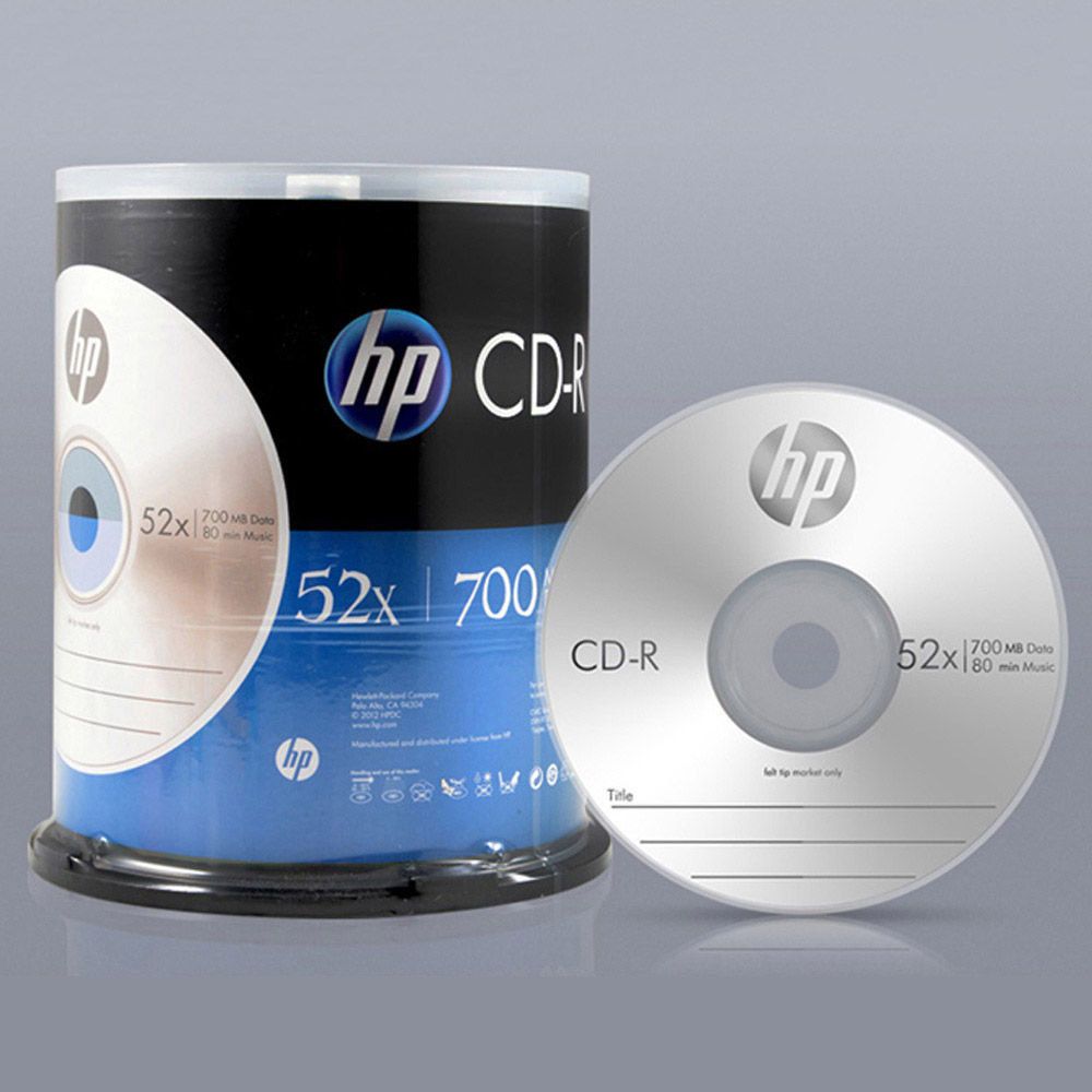 HP Media CD-R 52x 700MB (100p 케익 케이스)