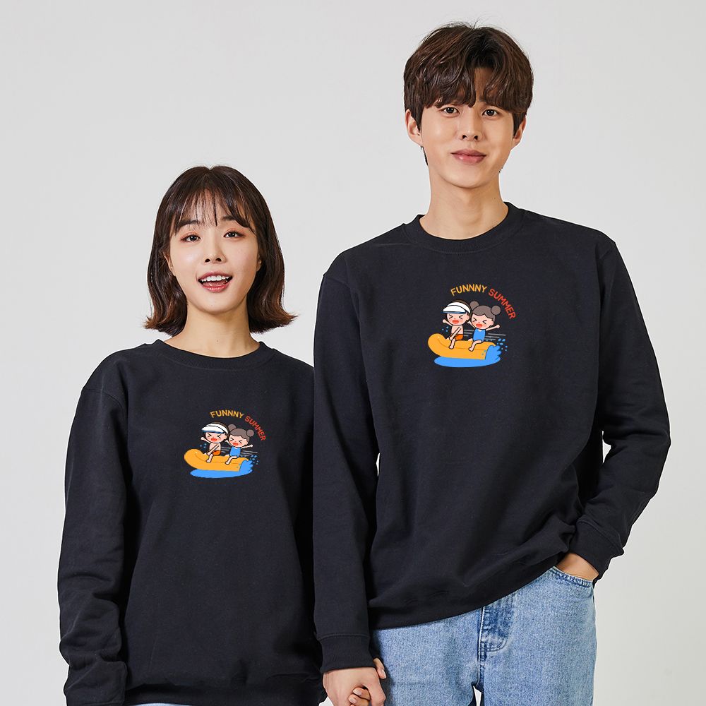 키밍 바다 수영 가족 여름 놀이 25 맨투맨 후드티