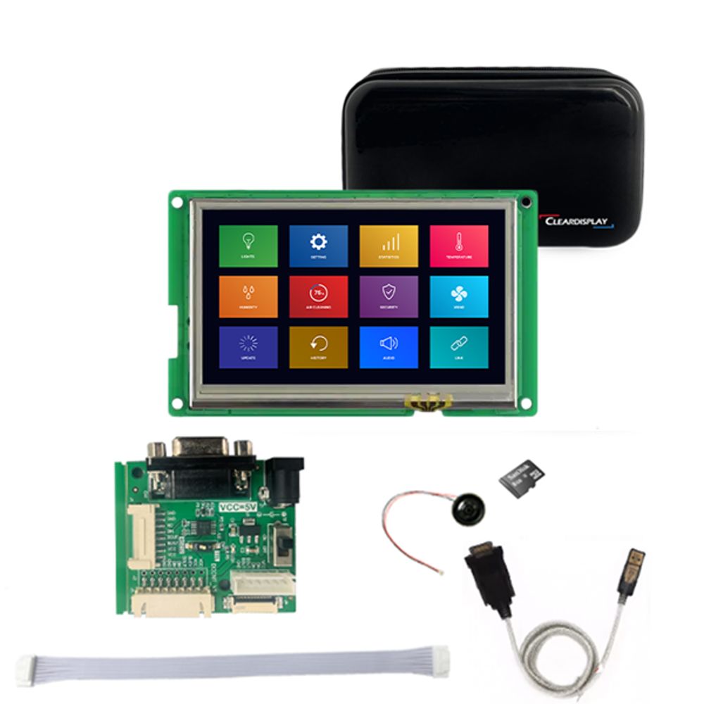 RTP RS232 TTL UART Start Kit CD043M80480I-01R 구성