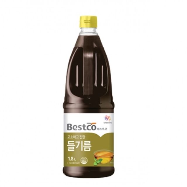 쿨샵 식당용 대용량 들기름 통참깨 참기름 1.8리터