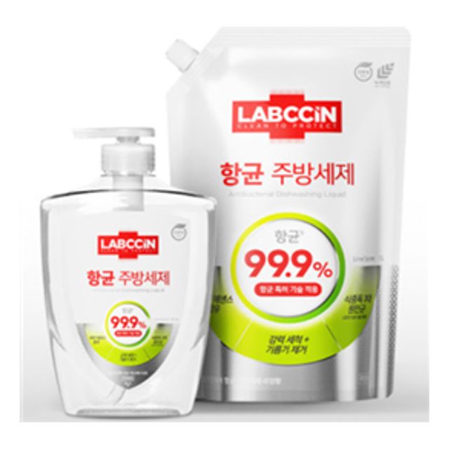 랩신 주방세제레몬향 리필용 1.2L 5개입