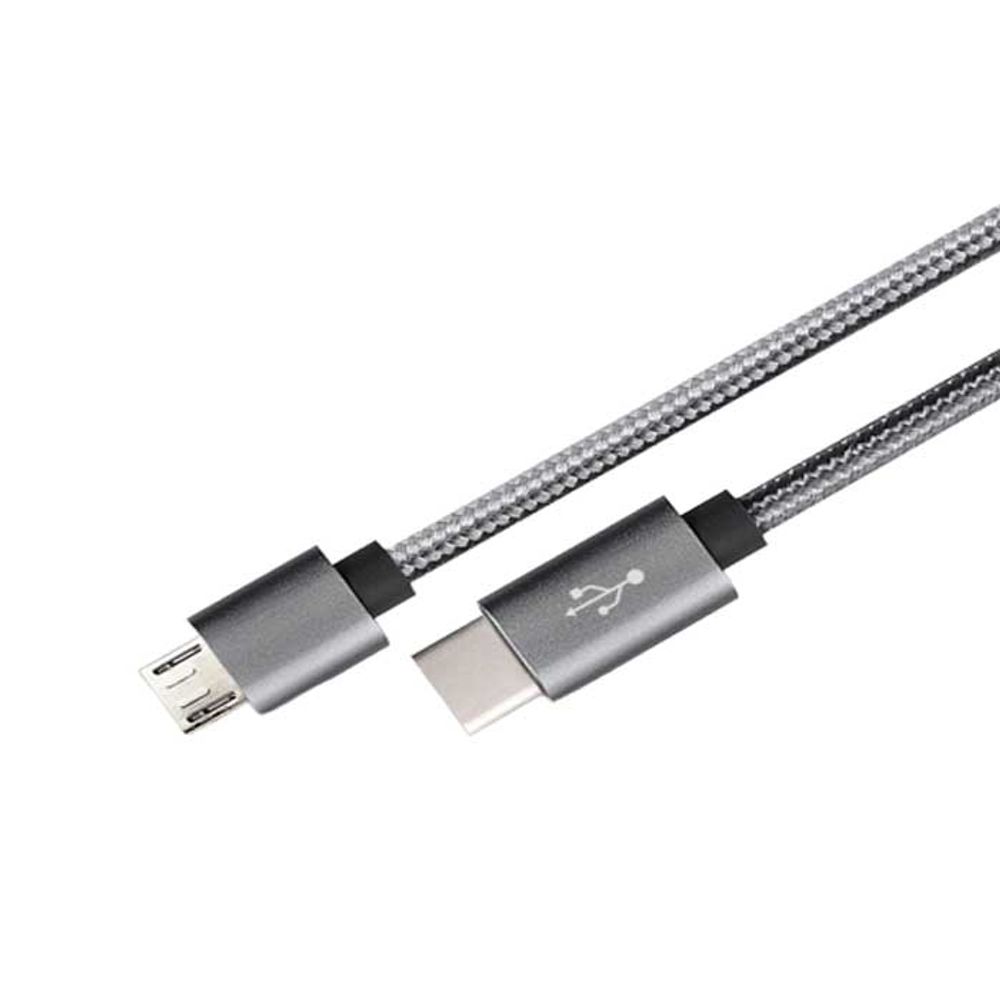 USB 3.1 C타입 to 마이크로5P HQ 메탈실버 케이블 1M