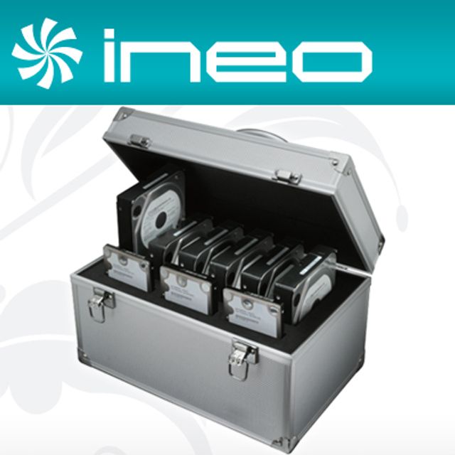 ineo 알루미늄 하드 보관함(2.5 3Bay+3.5 6Ba