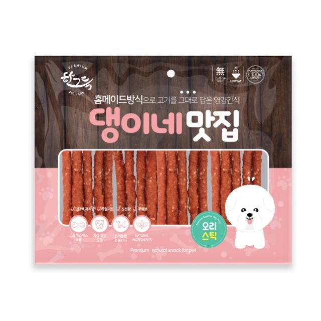 댕이네맛집 오리 스틱 300g 1박스 50개