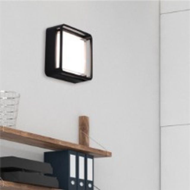 LED 에코 뷰레타 사각 벽등 10W 주백색 IP54 방수