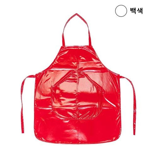 쌍마장갑 PU앞치마 단면PU 백색S 10EA