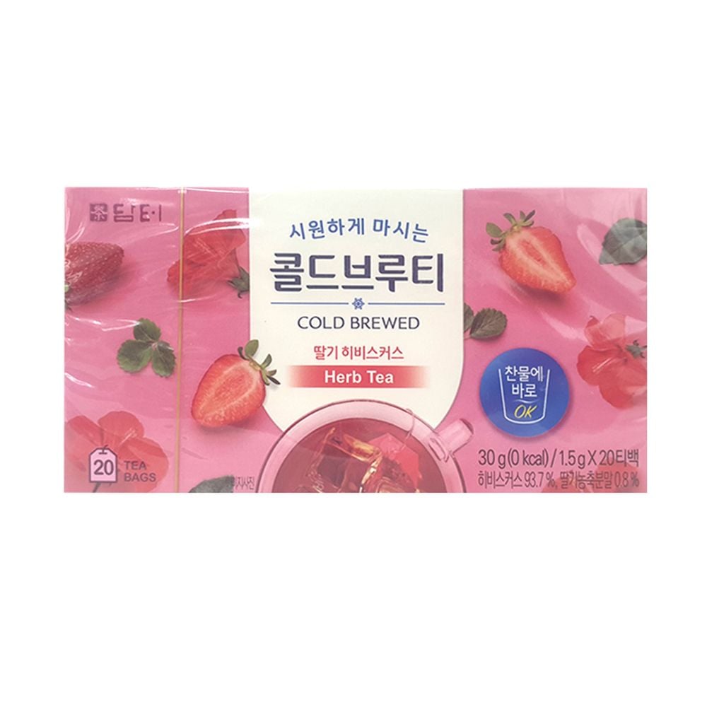 담터 콜드브루티 딸기히비스커스 20T x 3개