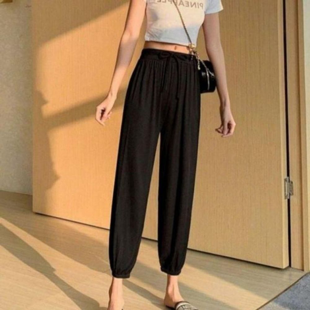 여름 여자 데일리 와이드 시원한 클래식 조거 밴딩팬
