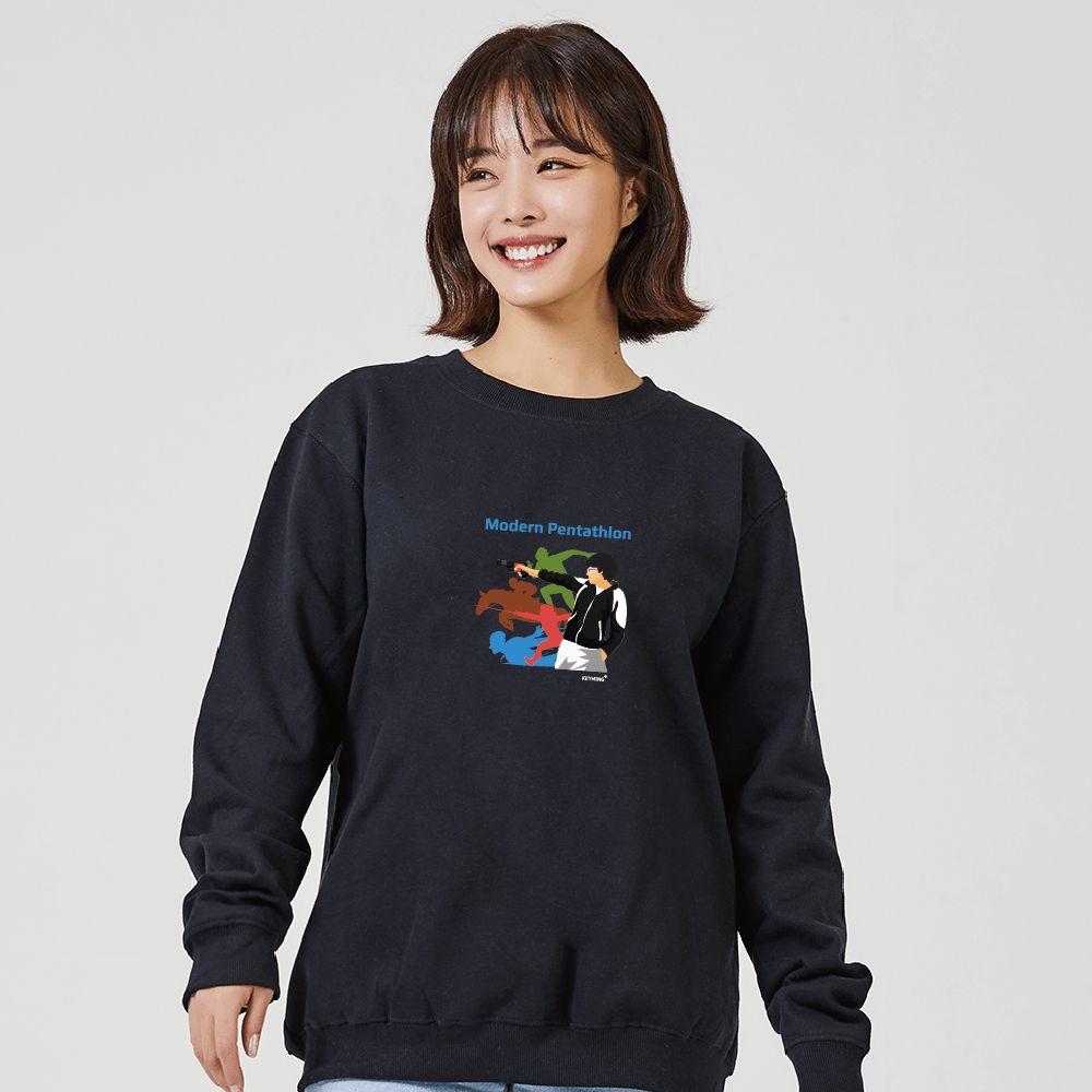 키밍 modern pentathlon 맨투맨 후드