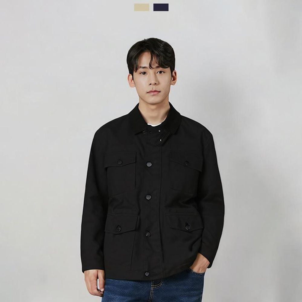 코듀로이 헌팅 사파리 재킷 남성용