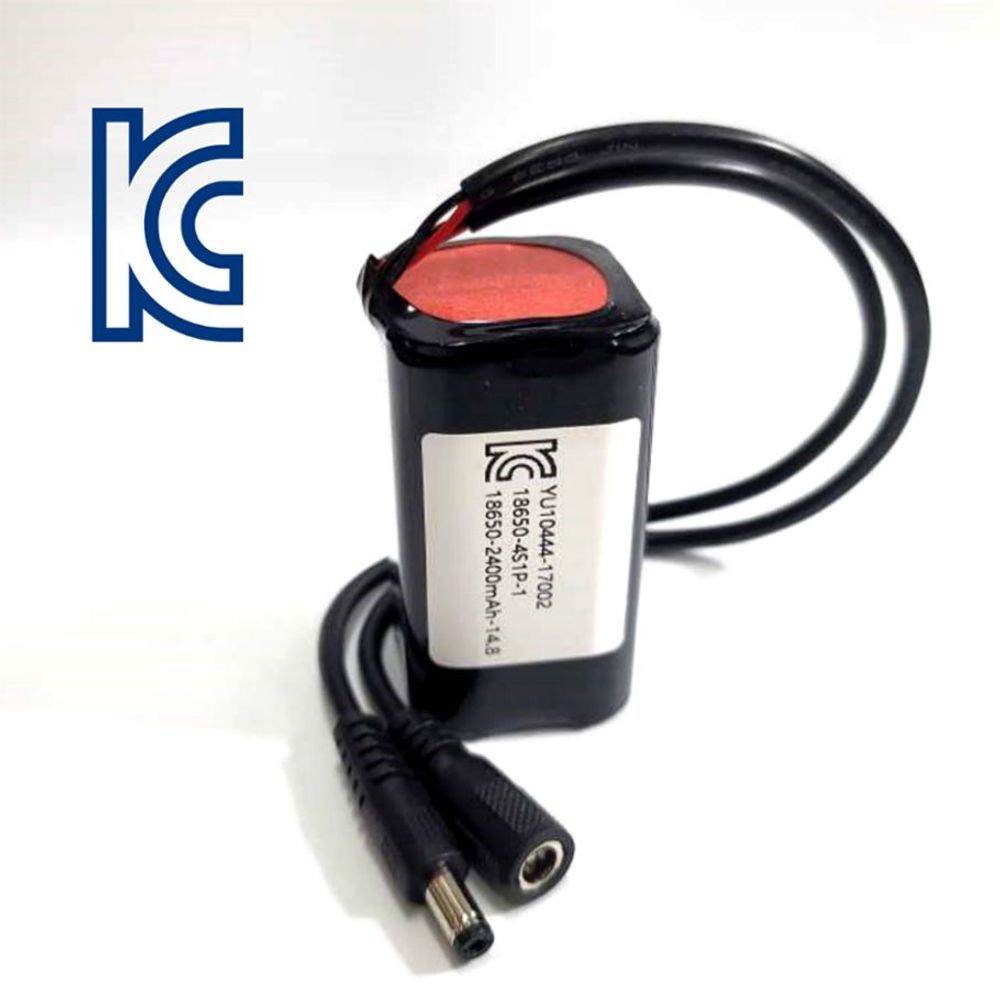 DC잭 리튬이온 밧데리 14.8V 18650 배터리팩
