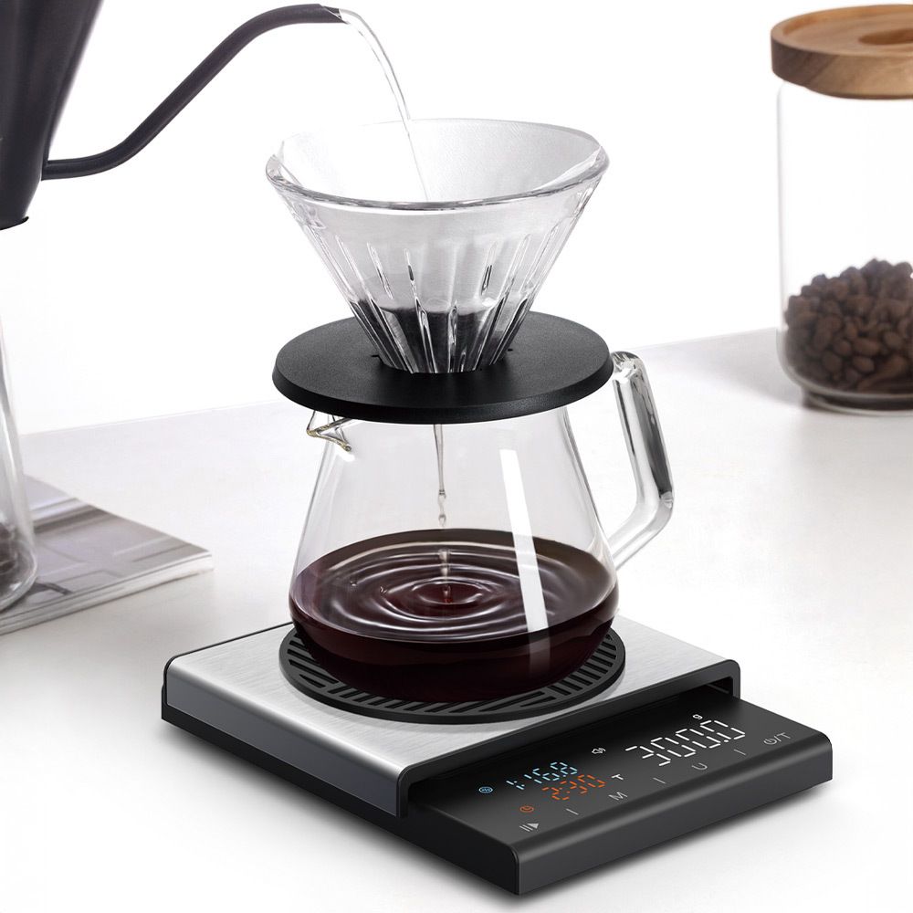 핸드드립 바리스타 저울 물vs커피 원두 비율 자동측정