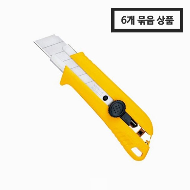 코메론 커터칼 ASB 단독 휠락 25mm 1BOX 6개