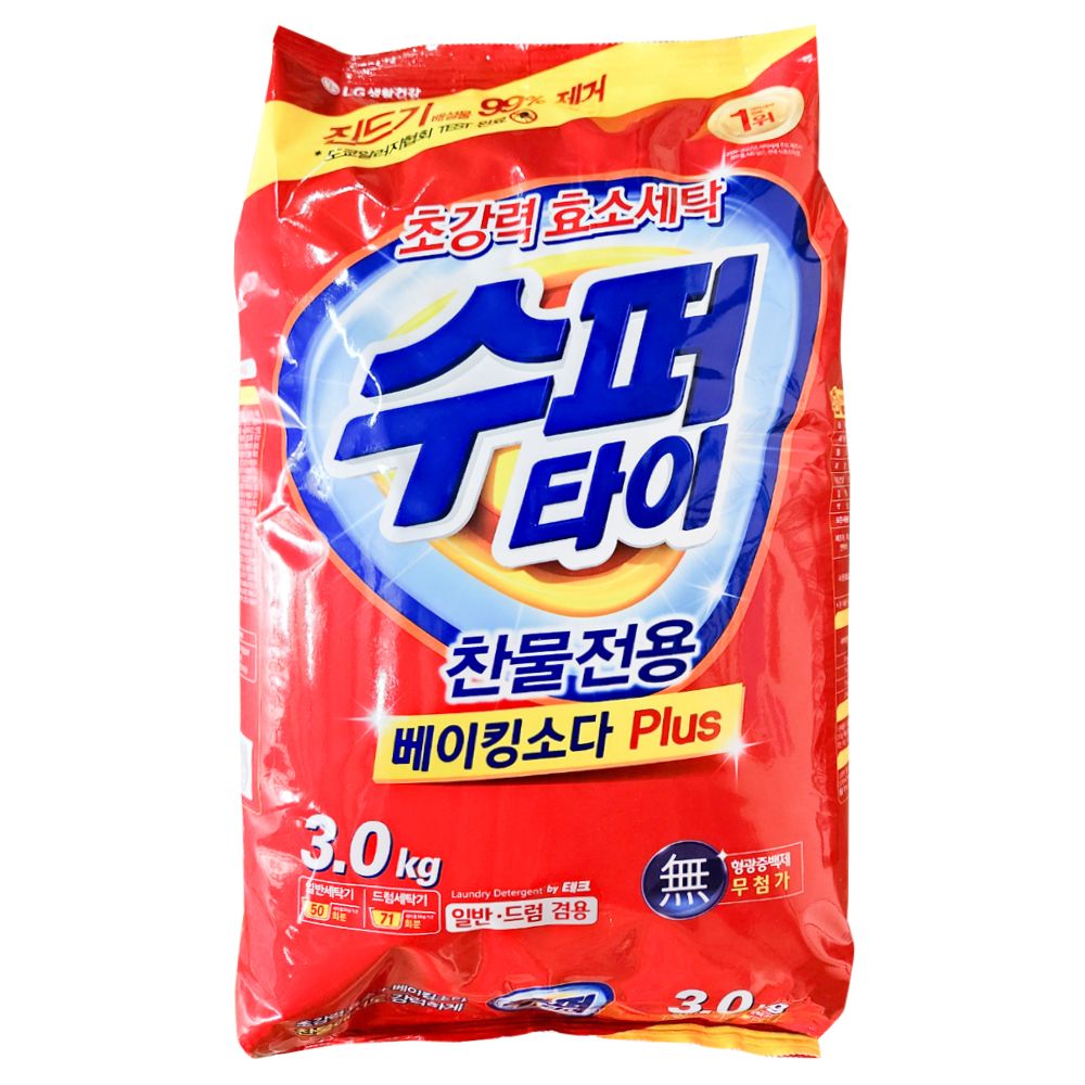 수퍼타이 세탁세제 3kg 리필