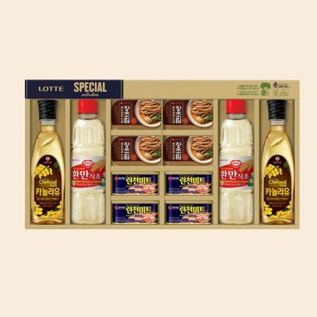 명절선물세트 햄 장조림 식초 카놀라유 1세트