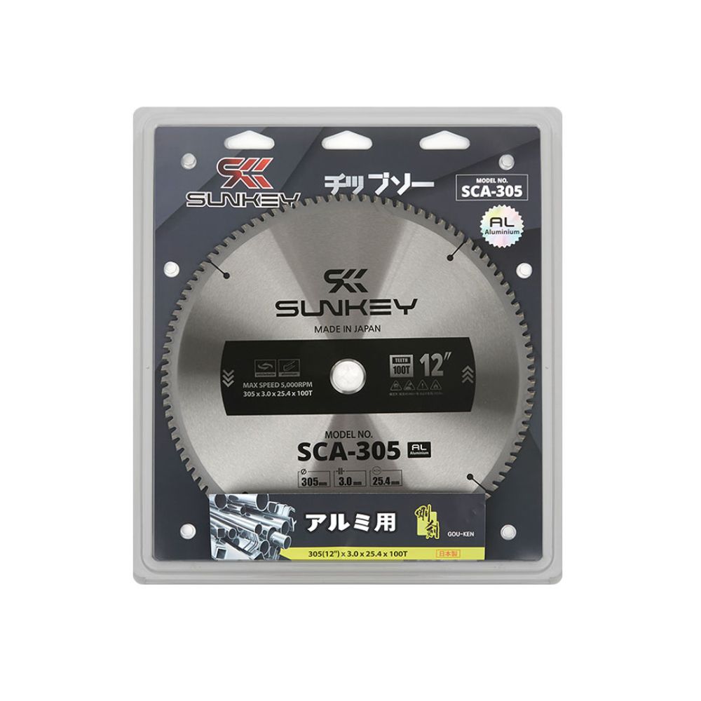 팁소 원형톱날 팁쏘 알루미늄 12in x3.0x25.4x100T