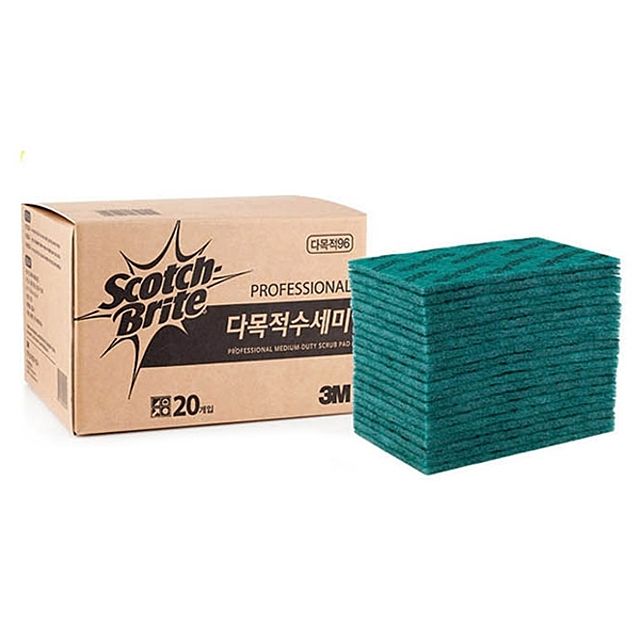 3M 다목적 수세미 일반 용기용 AL345 1BOX 100개입