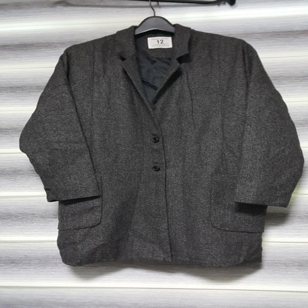 F220629-02 모직 네모포켓 베이직한 롱코트 롱자켓