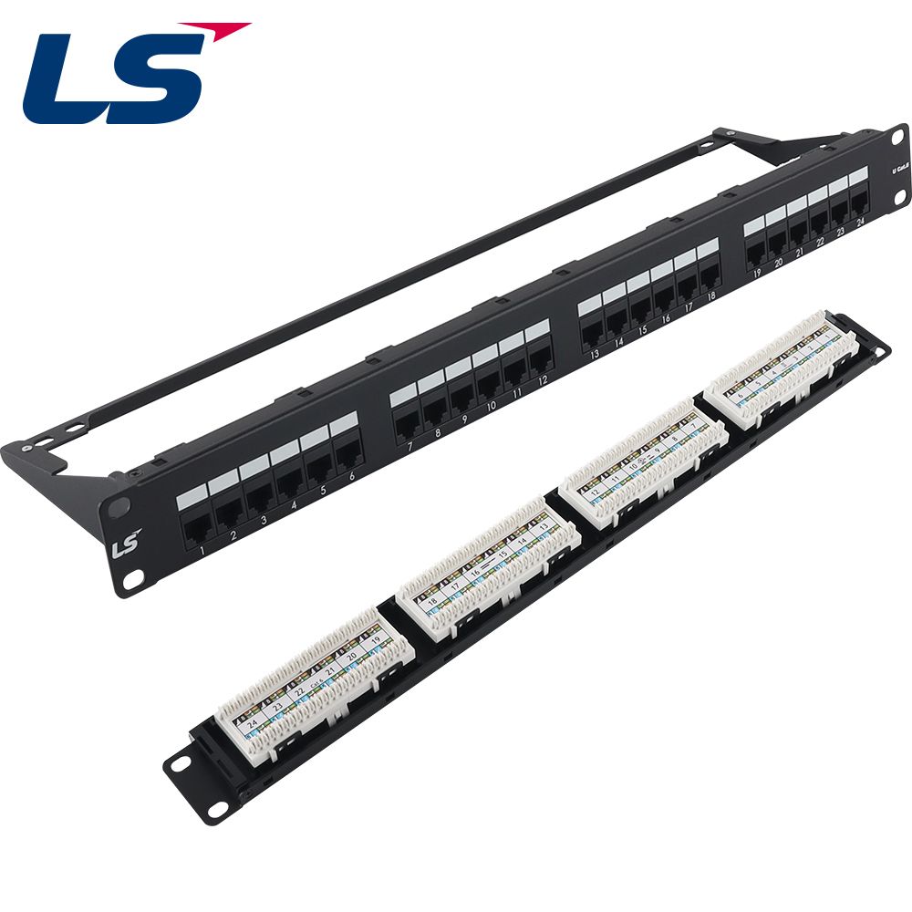 LS-PP-UC6-24P-WM-EC CAT.6 24포트 패치 판넬 1U