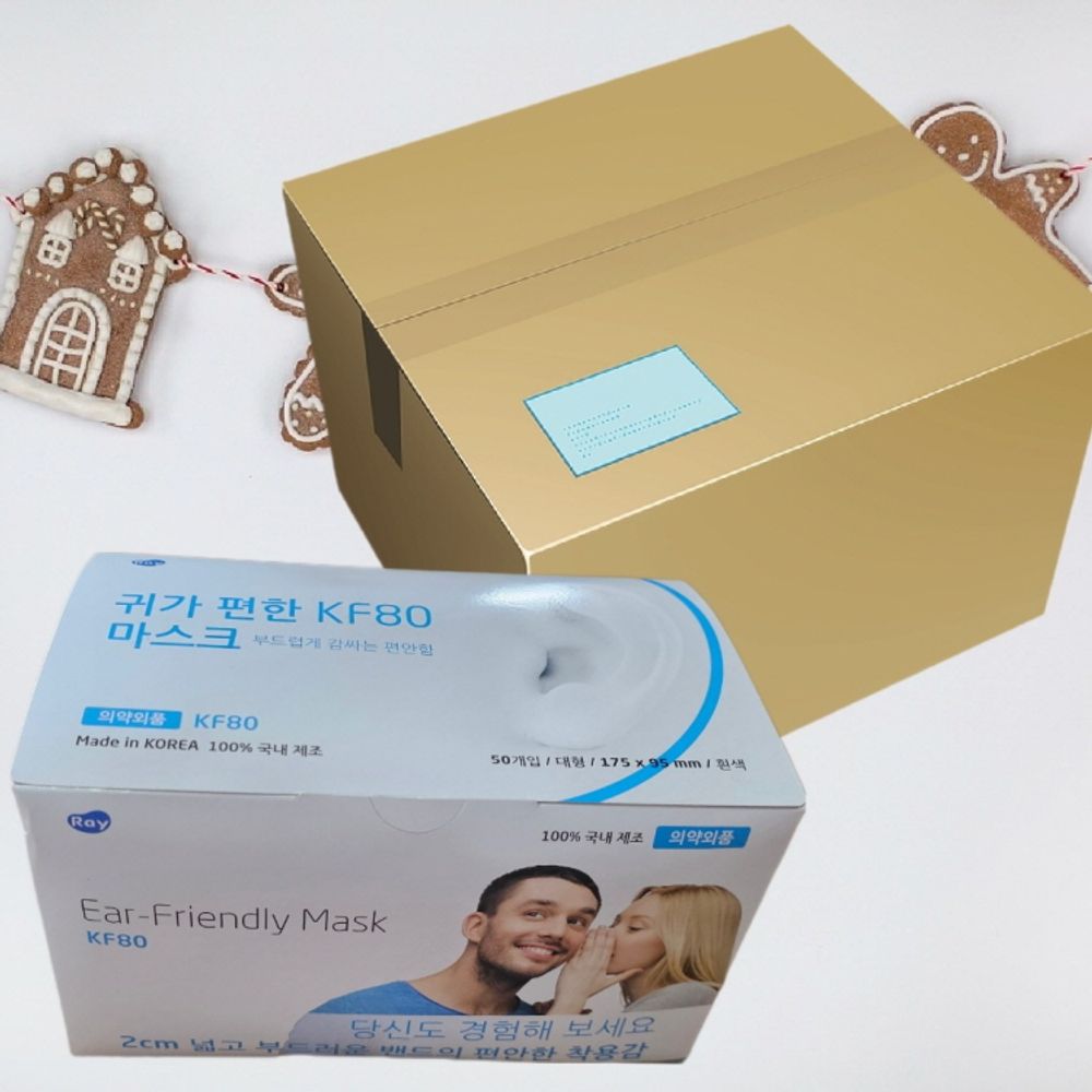 좋은 품질 1000매 귀가 편한 Ear-Friendly Mask 레이