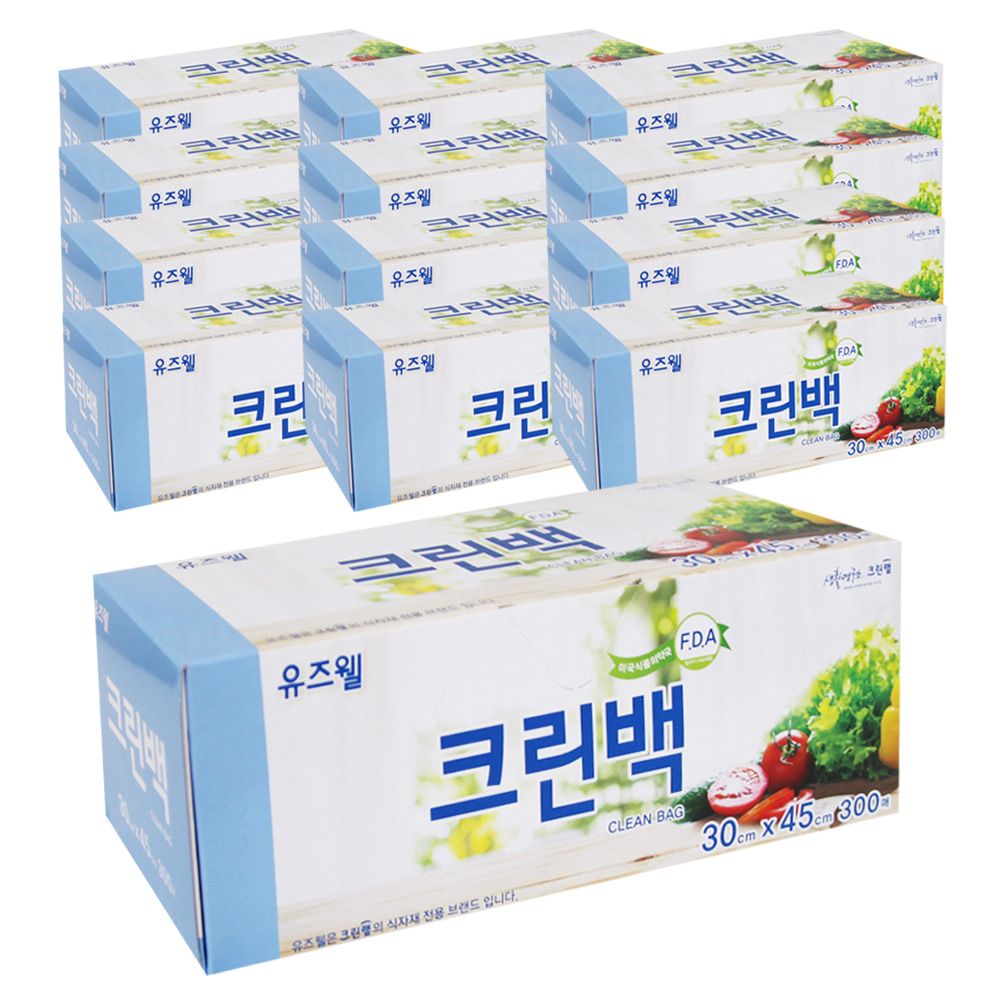 (BOX)크린랩유즈웰크린백30x45x300매_12개입