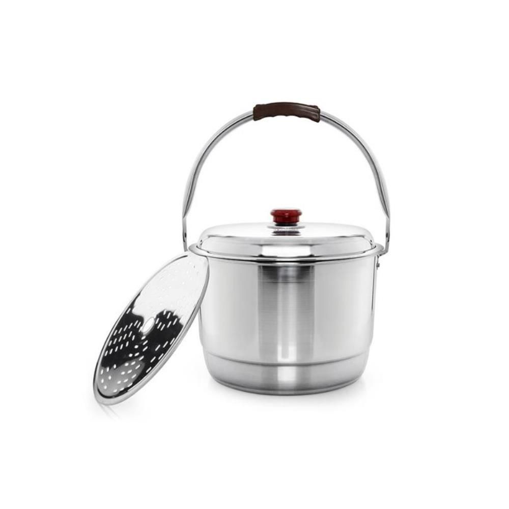 곰솥냄비 스텐 들통냄비 27cm 찜판 포함 들통 대용량
