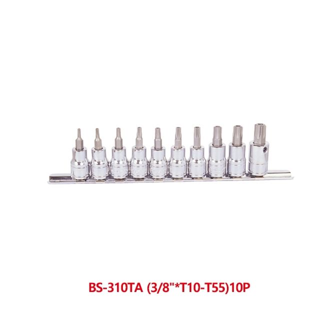 지니어스 3/8in 홀형 별비트소켓세트15pcs BS-310TA
