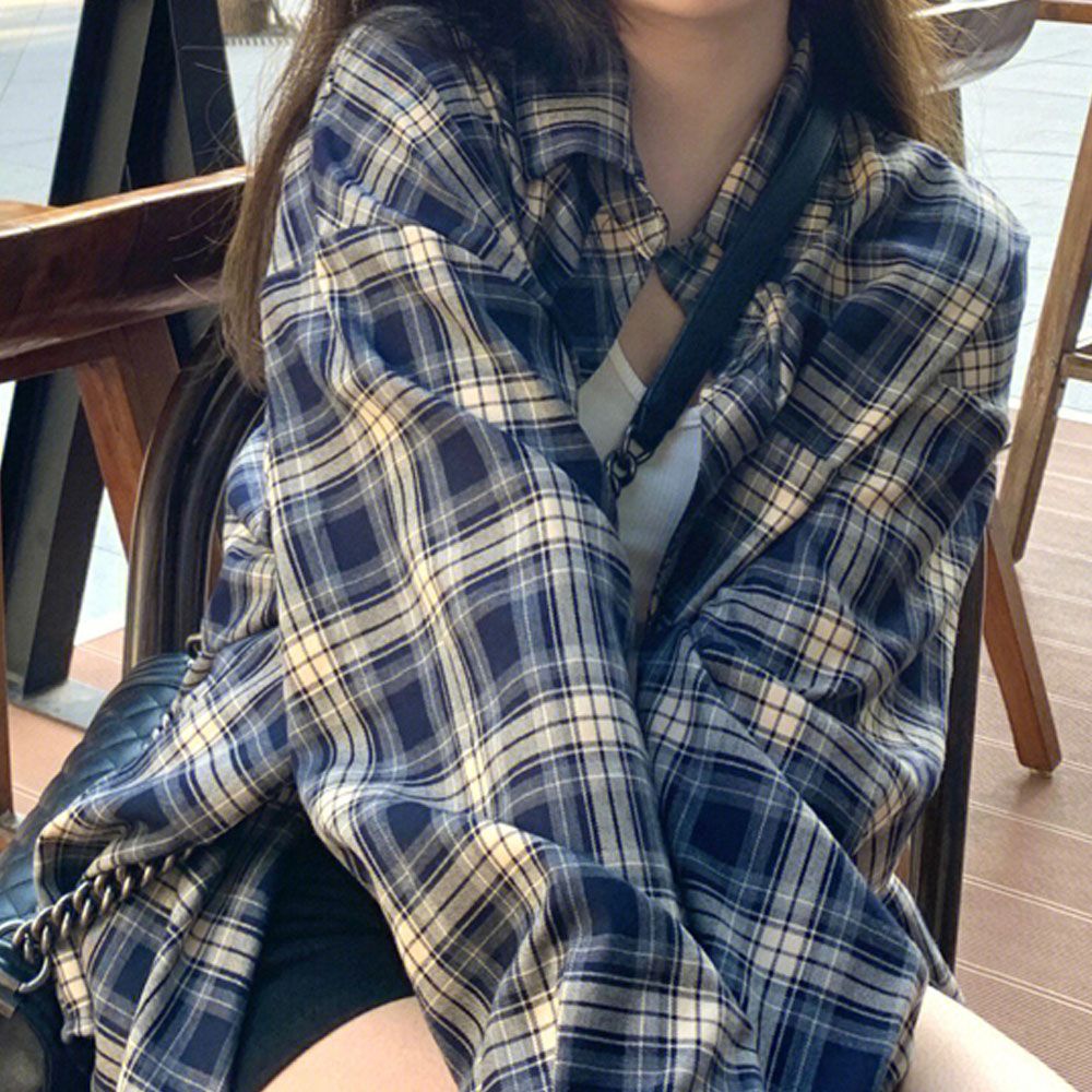 스타일리쉬한 가을블라우스 셔츠 캐주얼 팬츠 체
