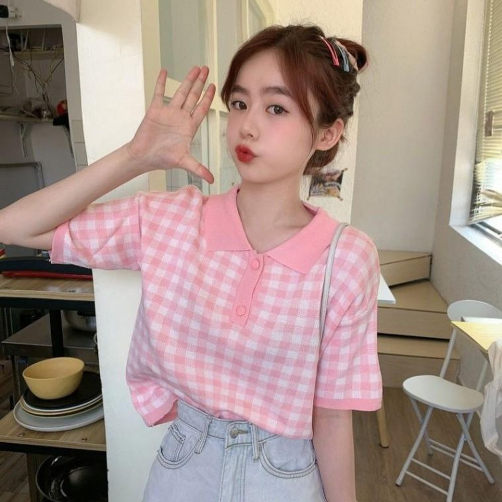 기능성 귀여운 콕카라 무지 크롭티 여자 빅사이즈 반