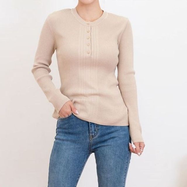 기타 여 폴 핑크 터틀넥 을티셔츠 목폴라 라운