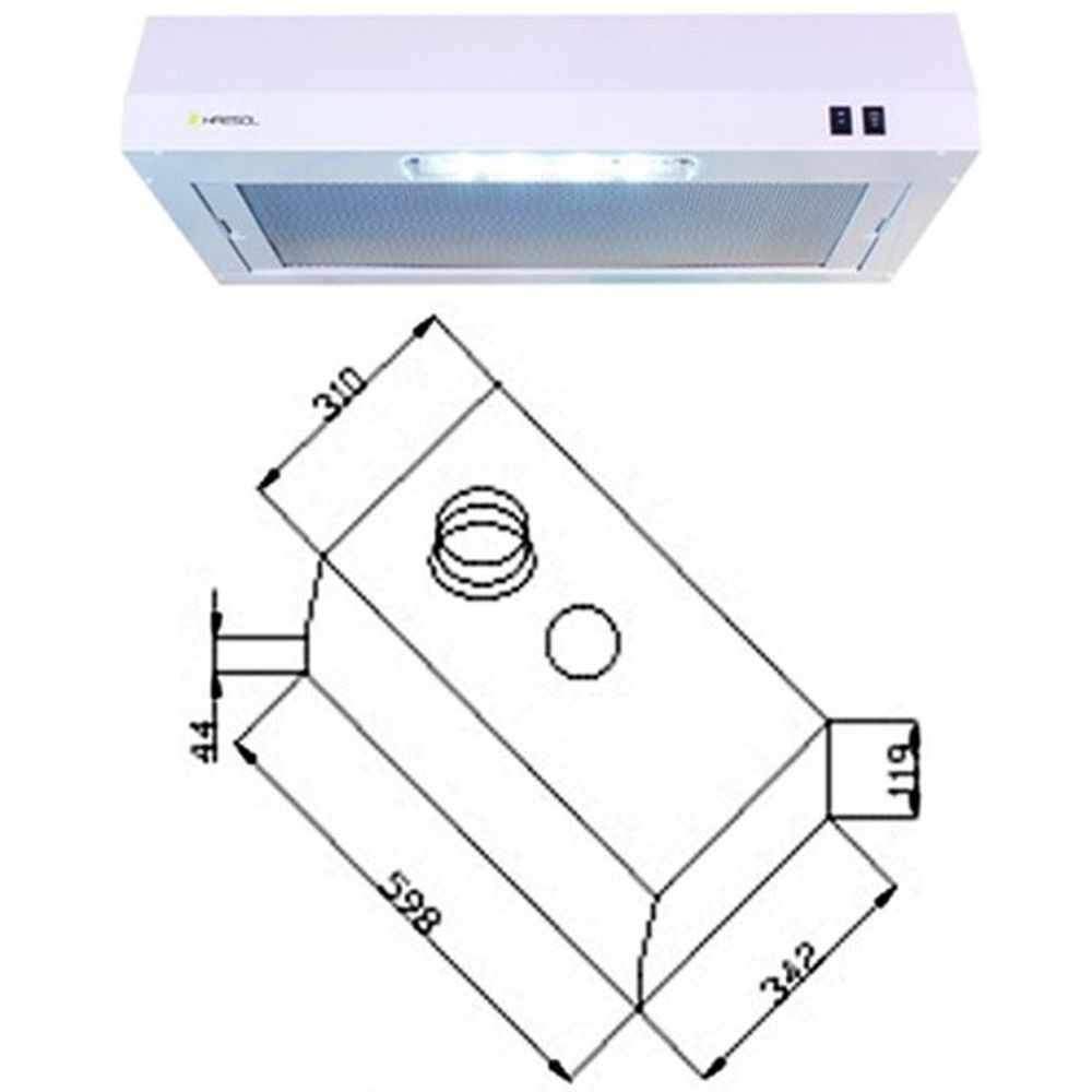 렌지후드 HS-380A (버튼식 가로600mm)