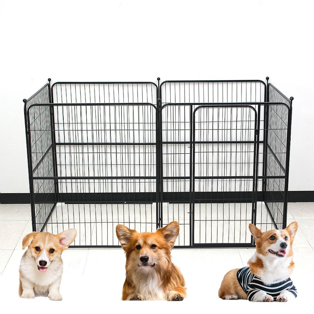펜스 반려견 철제 블랙 100cmx120cm