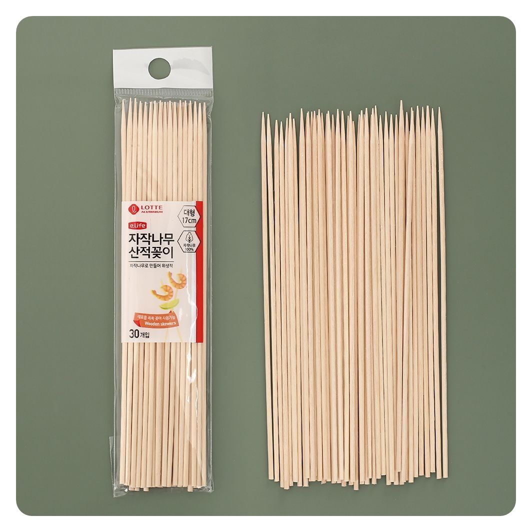 꼬치 자작나무 17cm 산적 30개입/20매