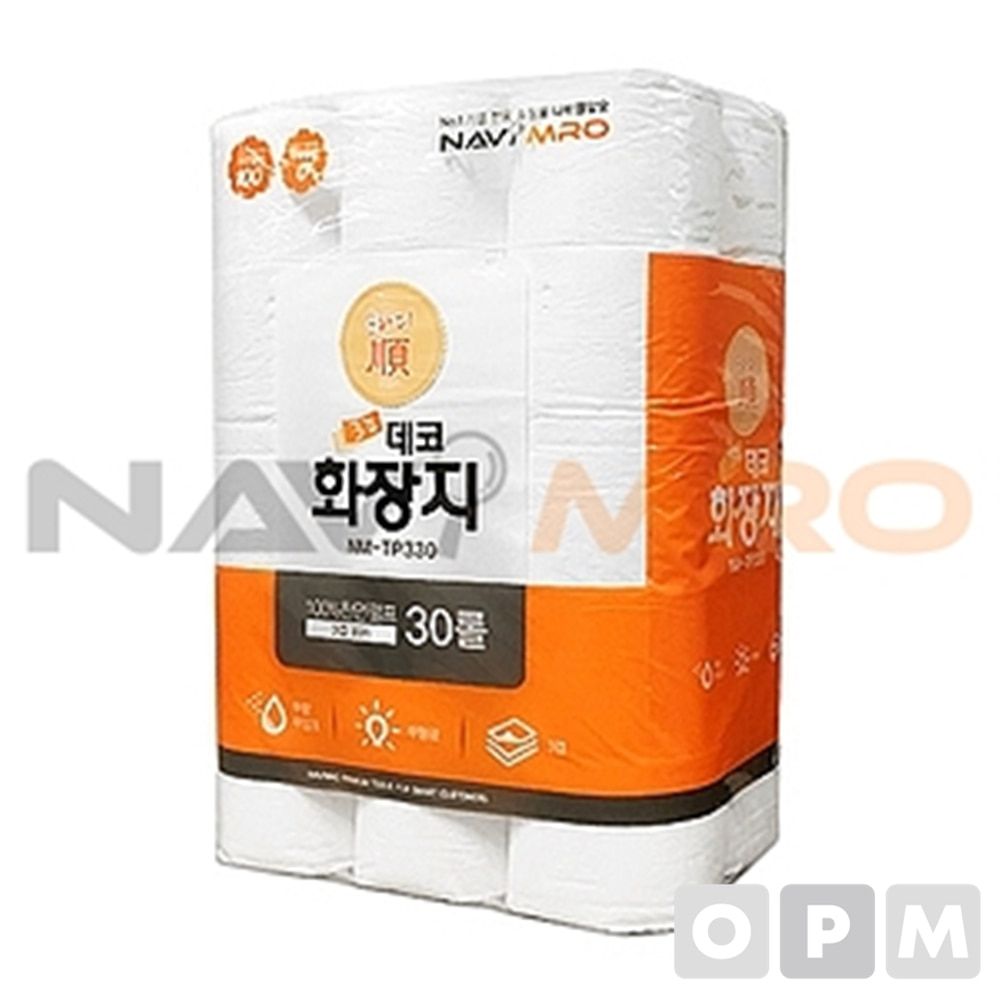 순하디순 3겹 데코 화장지 NM-TP330/1BOX(30ROLL3PK